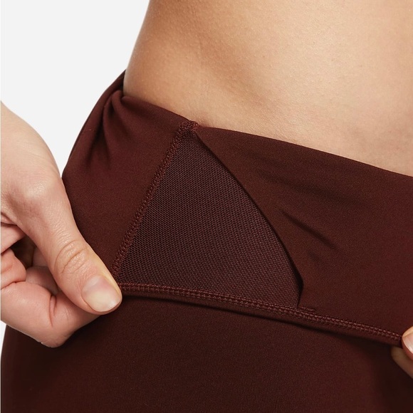 New Nike One Luxe 7/8 Mid-Rise Training Tights Womens XXS maroon BQ9994 273 - Picture 6 of 7
